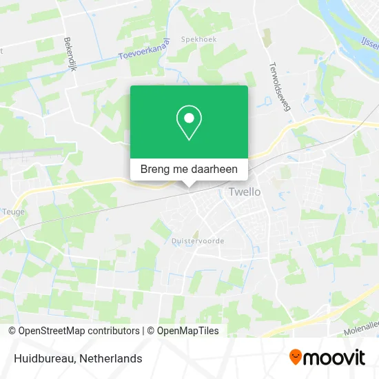 Huidbureau kaart