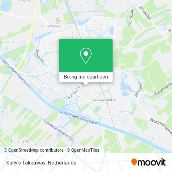 Sally's Takeaway kaart