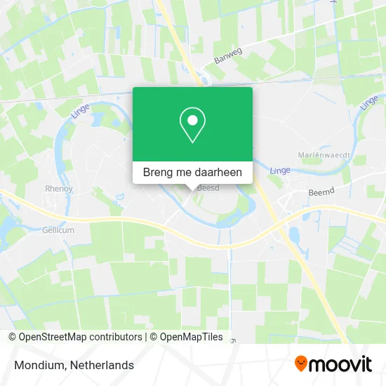 Mondium kaart