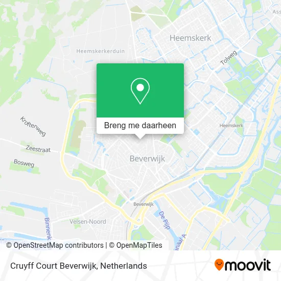 Cruyff Court Beverwijk kaart