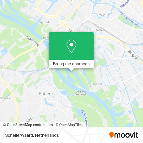 Schellerwaard kaart