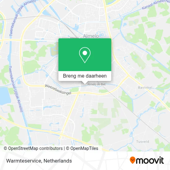 Warmteservice kaart