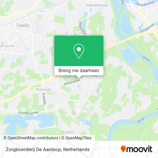 Zorgboerderij De Aanloop kaart