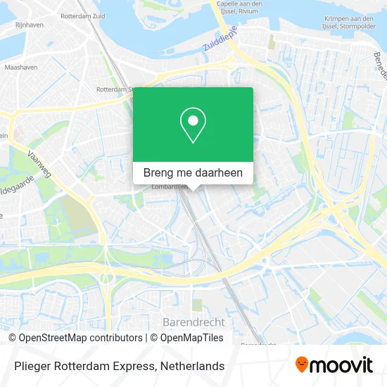 Plieger Rotterdam Express kaart