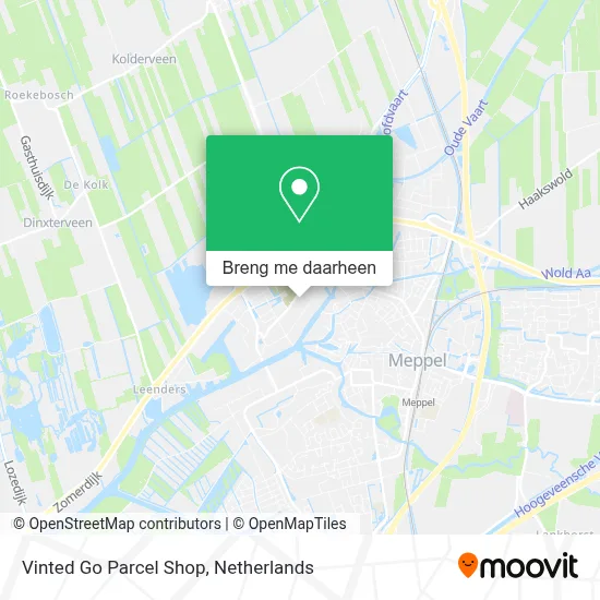 Vinted Go Parcel Shop kaart