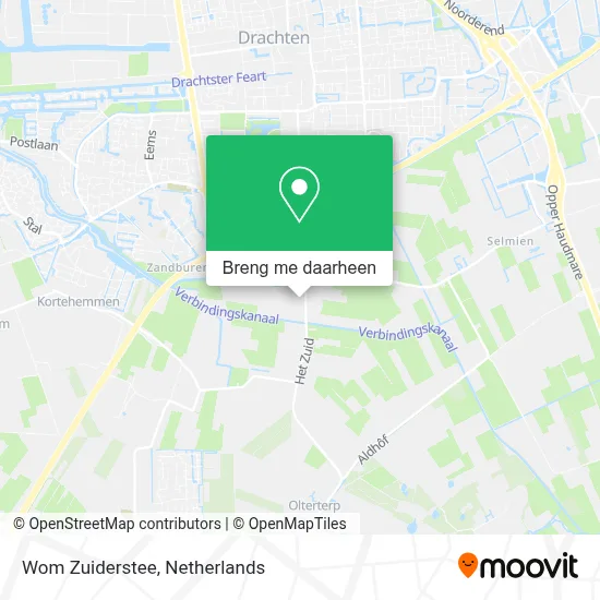 Wom Zuiderstee kaart