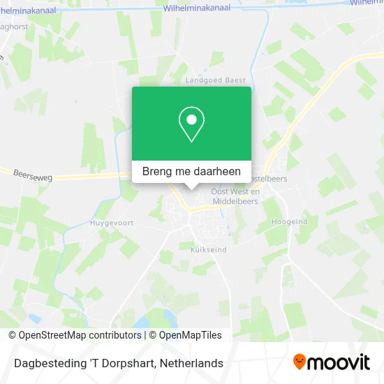 Dagbesteding 'T Dorpshart kaart