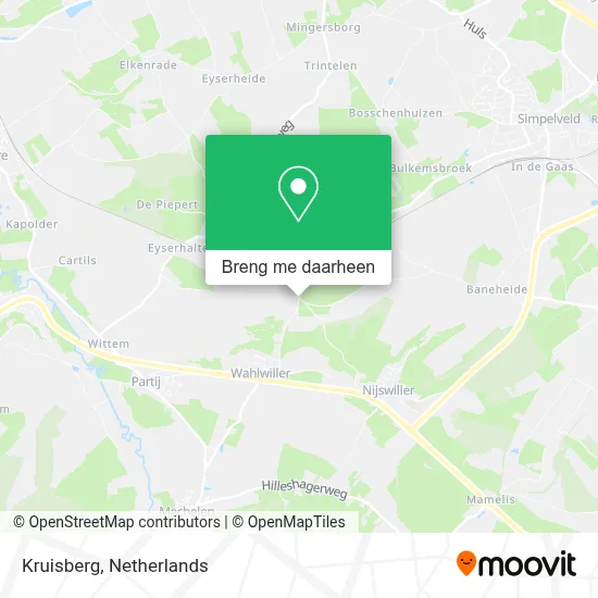 Kruisberg kaart