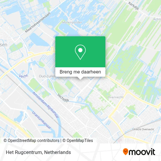 Het Rugcentrum kaart