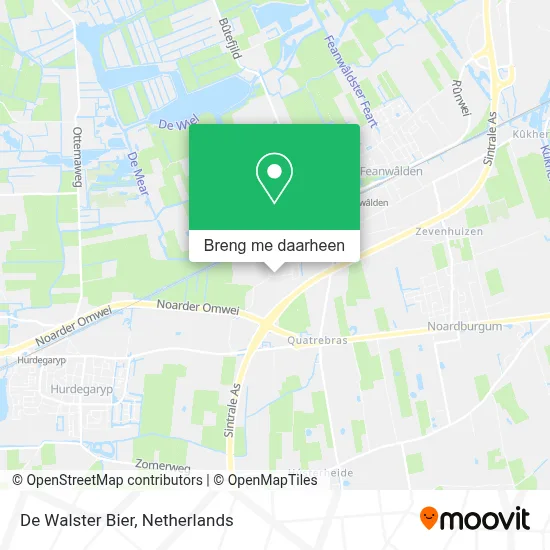 De Walster Bier kaart