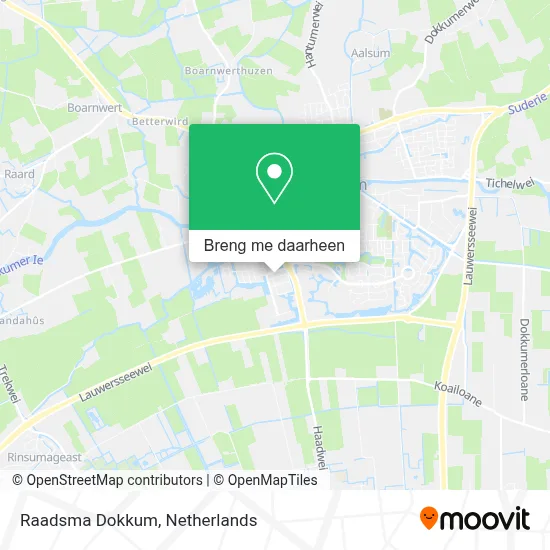 Raadsma Dokkum kaart