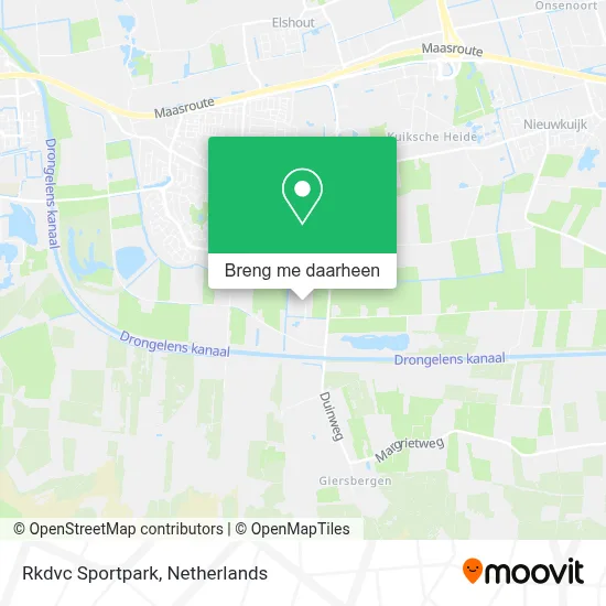 Rkdvc Sportpark kaart