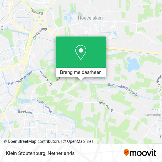 Klein Stoutenburg kaart