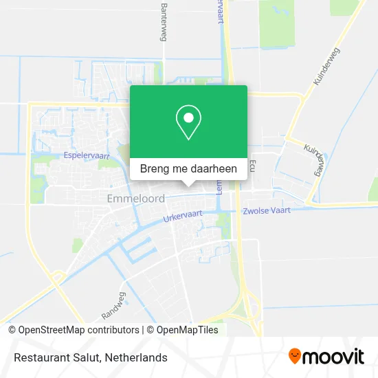 Restaurant Salut kaart