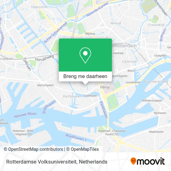 Rotterdamse Volksuniversiteit kaart
