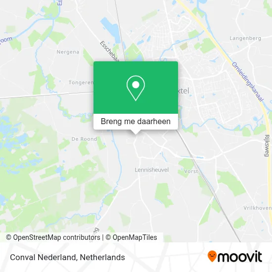 Conval Nederland kaart