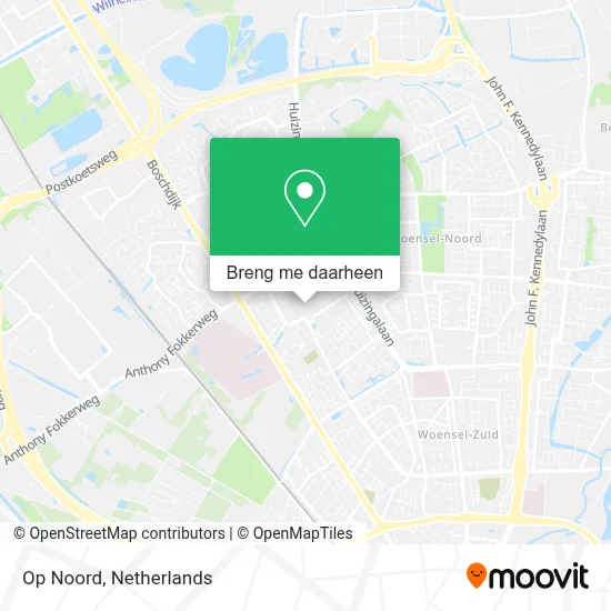 Op Noord kaart