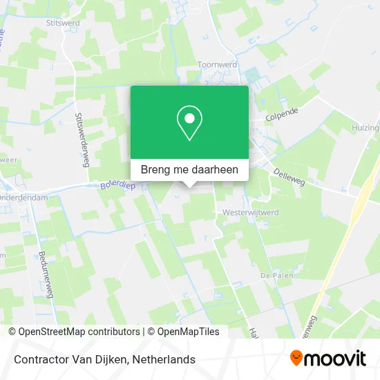 Contractor Van Dijken kaart