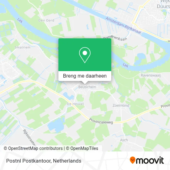 Postnl Postkantoor kaart