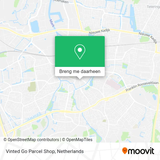 Vinted Go Parcel Shop kaart