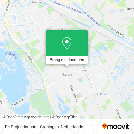 De Projectinrichter Groningen kaart