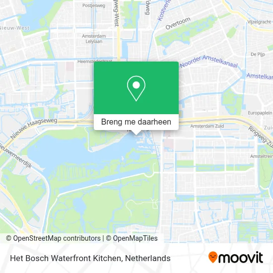 Het Bosch Waterfront Kitchen kaart