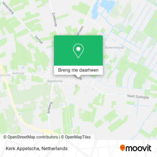 Kerk Appelscha kaart