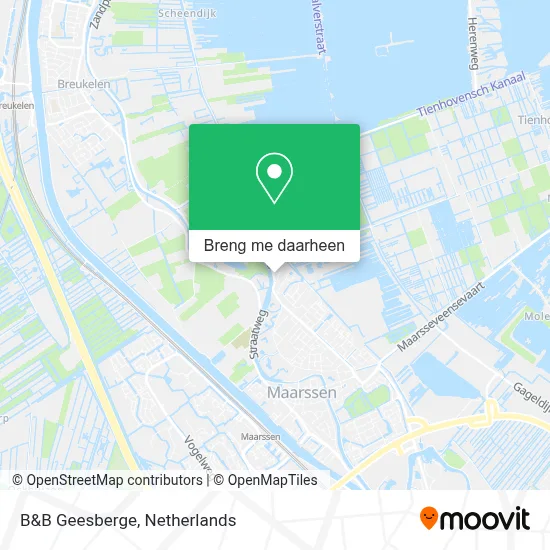 B&B Geesberge kaart
