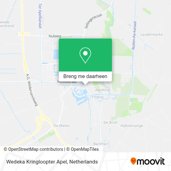 Wedeka Kringloopter Apel kaart
