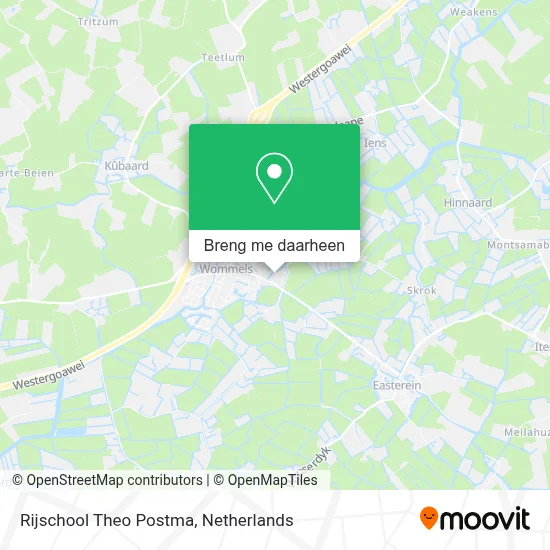 Rijschool Theo Postma kaart
