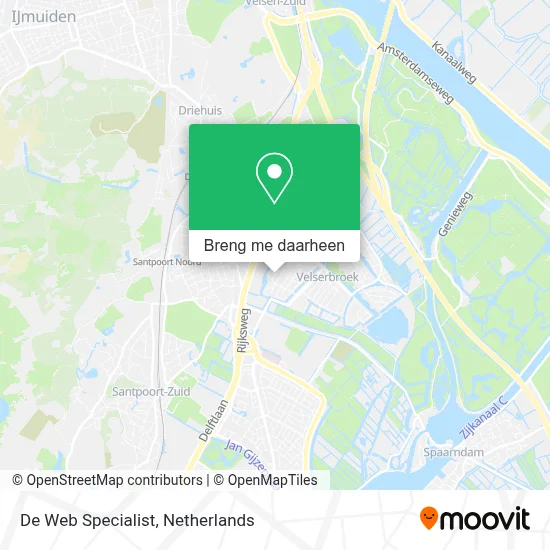 De Web Specialist kaart