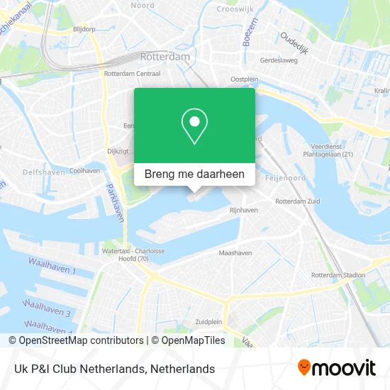 Uk P&I Club Netherlands kaart