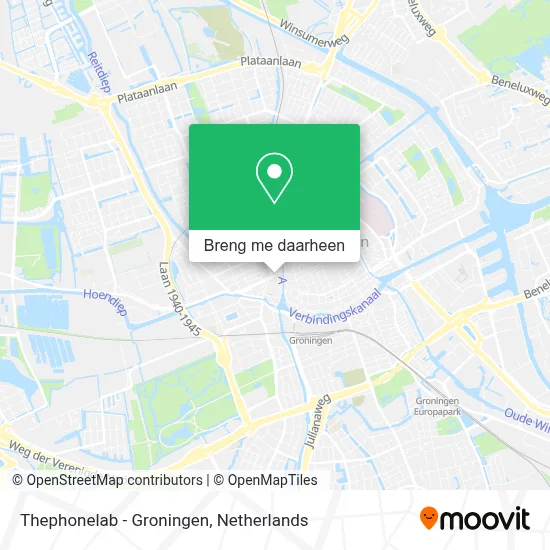 Thephonelab - Groningen kaart