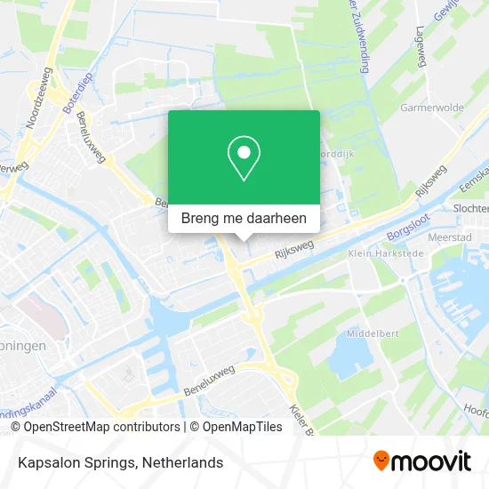 Kapsalon Springs kaart
