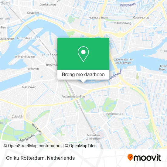 Oniku Rotterdam kaart