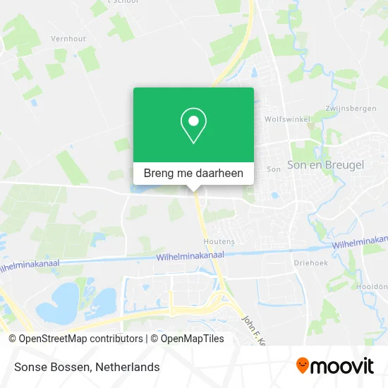 Sonse Bossen kaart