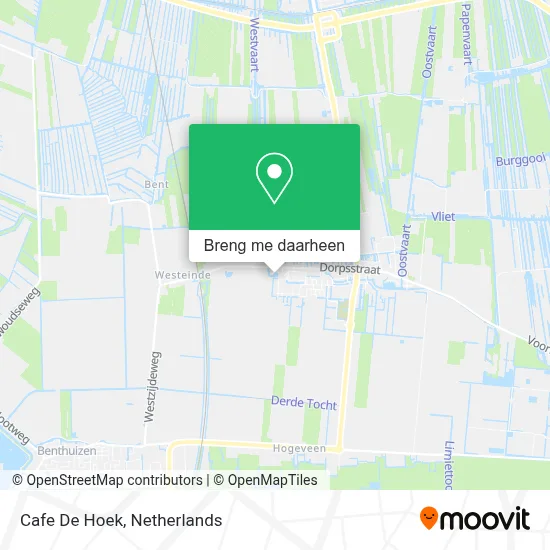 Cafe De Hoek kaart
