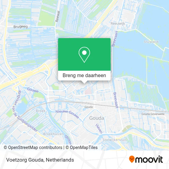 Voetzorg Gouda kaart