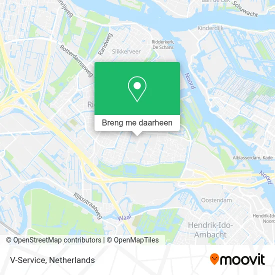V-Service kaart