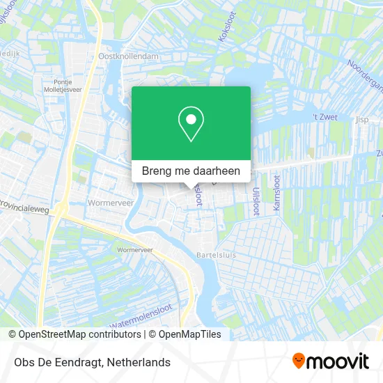 Obs De Eendragt kaart