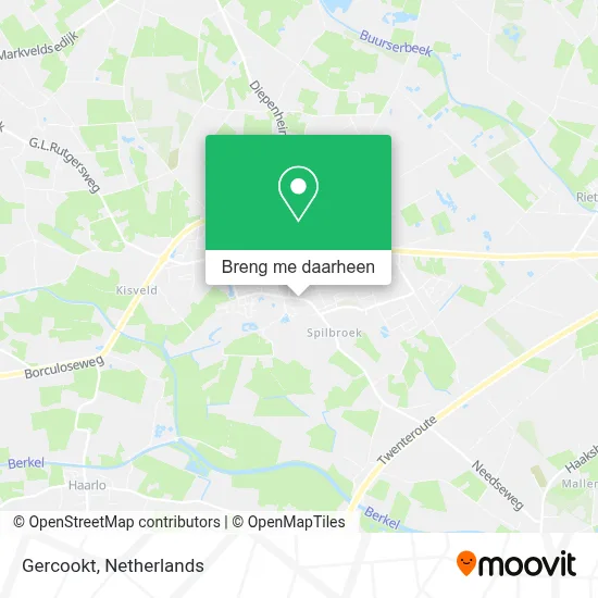 Gercookt kaart