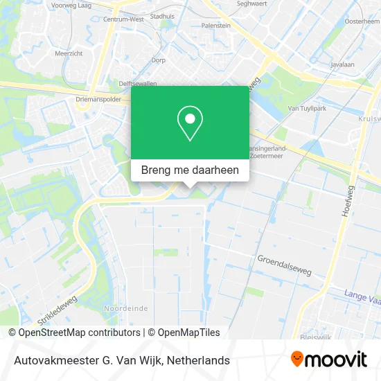 Autovakmeester G. Van Wijk kaart