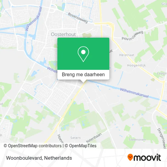 Woonboulevard kaart