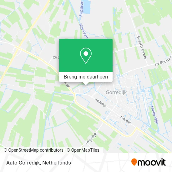 Auto Gorredijk kaart
