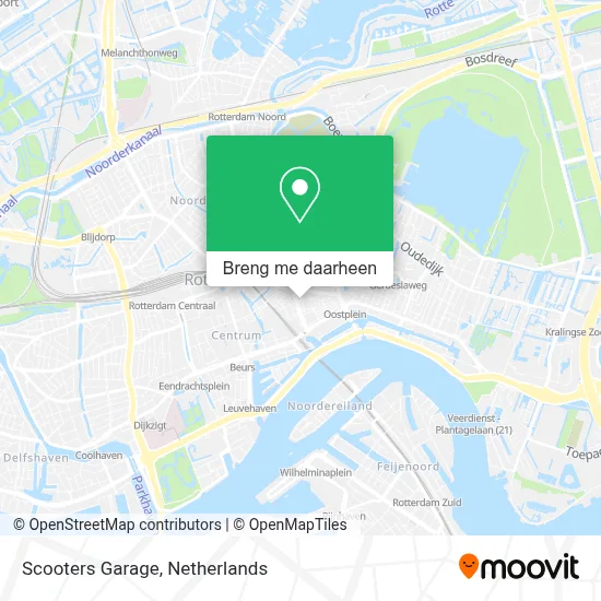 Scooters Garage kaart