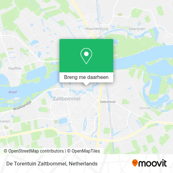 De Torentuin Zaltbommel kaart