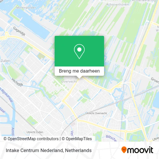Intake Centrum Nederland kaart