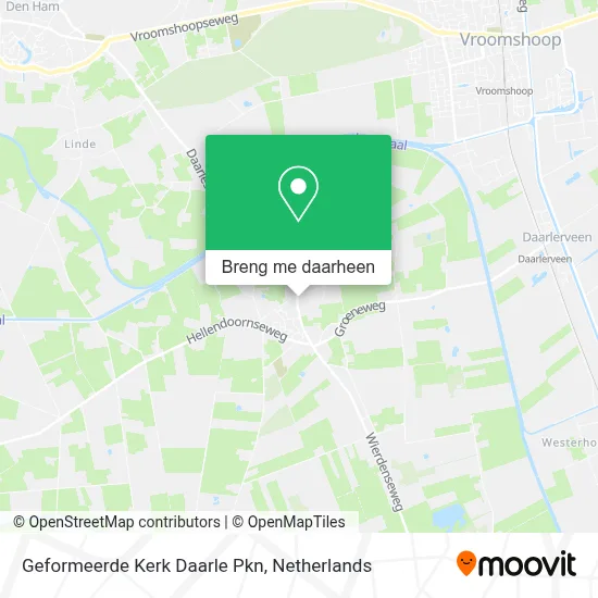 Geformeerde Kerk Daarle Pkn kaart