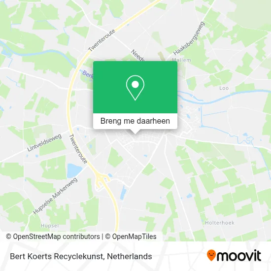 Bert Koerts Recyclekunst kaart