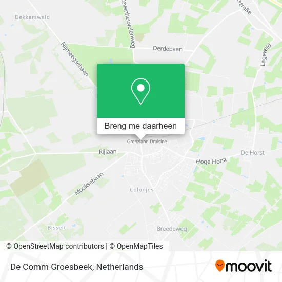 De Comm Groesbeek kaart